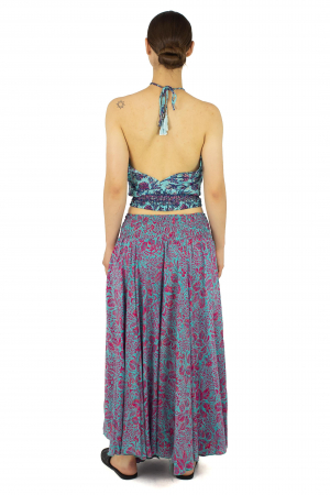 Top din material fluid cu imprimeu floral - Model 6 [3]