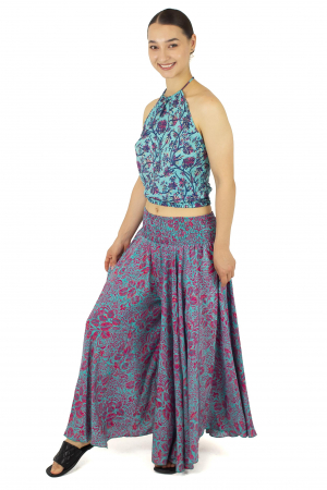 Top din material fluid cu imprimeu floral - Model 6 [2]