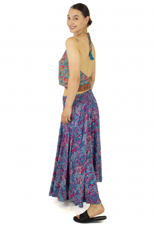 Top din material fluid cu imprimeu floral - Model 14 [4]