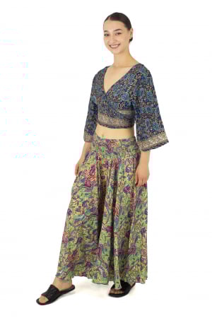 Top din material fluid cu imprimeu floral - Model 9 [2]