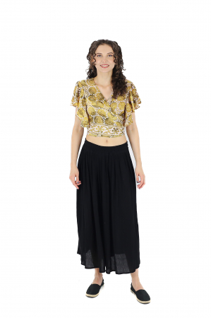 Top petrecut cu volanase la maneci - Model 2 [1]