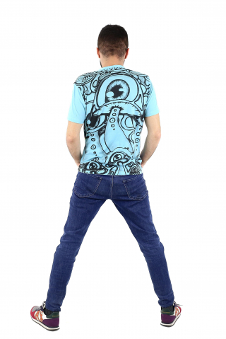 Tricou din bumbac cu print mushroom [3]