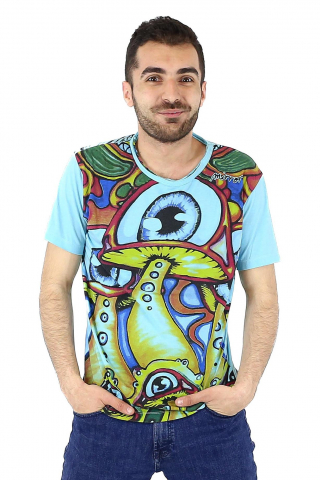 Tricouri - Tricou din bumbac cu print mushroom