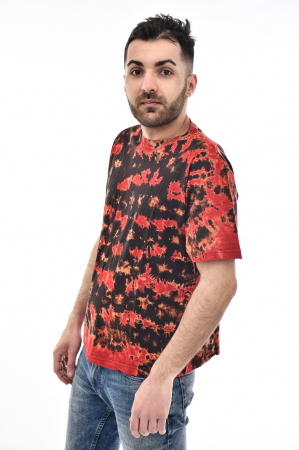 Tricou Tie Dye AllOver Splash - Maro Inchis [2]