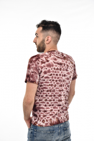 Tricou Tie Dye AllOver Splash - Maro Inchis [3]