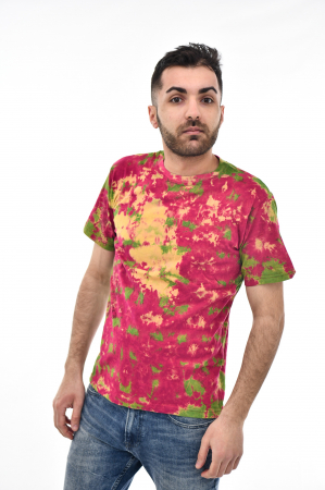 Tricou Tie Dye AllOver Splash - Maro Inchis [0]