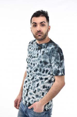 Tricou Tie Dye AllOver Splash - Maro Inchis [6]