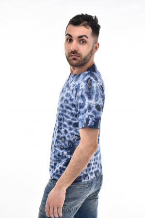 Tricou Tie Dye AllOver Splash - Maro Inchis [4]