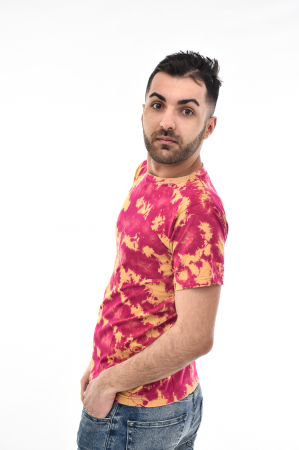 Tricou Tie Dye AllOver Splash - Maro Inchis [3]