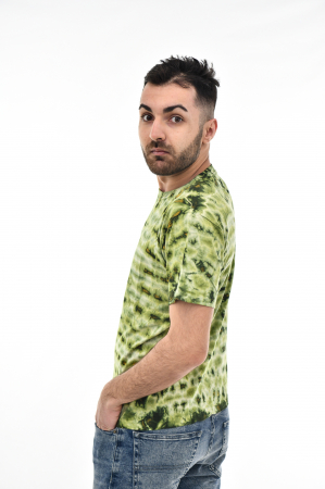 Tricou Tie Dye AllOver Splash - Maro Inchis [3]