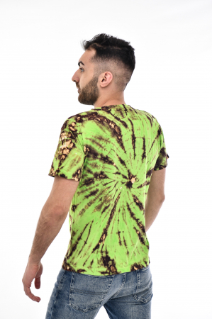 Tricou Tie Dye Circle Splash - Verde Inchis [8]
