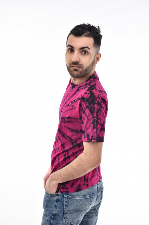 Tricou Tie Dye Circle Splash - Verde Inchis [5]