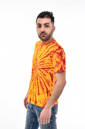 Tricou Tie Dye Circle Splash - Verde Inchis [2]