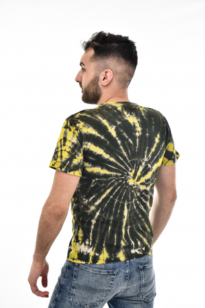 Tricou Tie Dye Circle Splash - Verde Inchis [3]