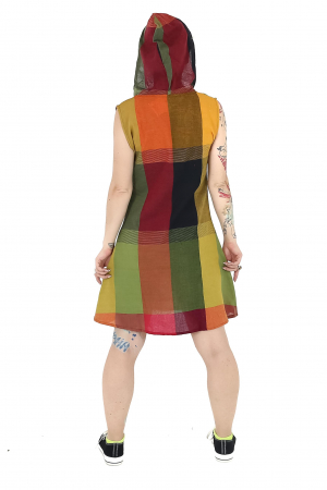 Tunică fără mâneci cu glugă - Multicolor [3]