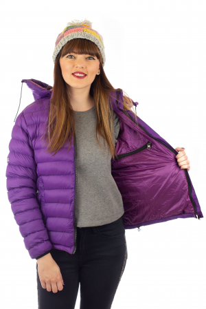 Jacheta scurta cu puf - Violet [4]