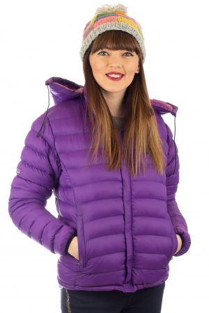 Jacheta scurta cu puf - Violet [0]