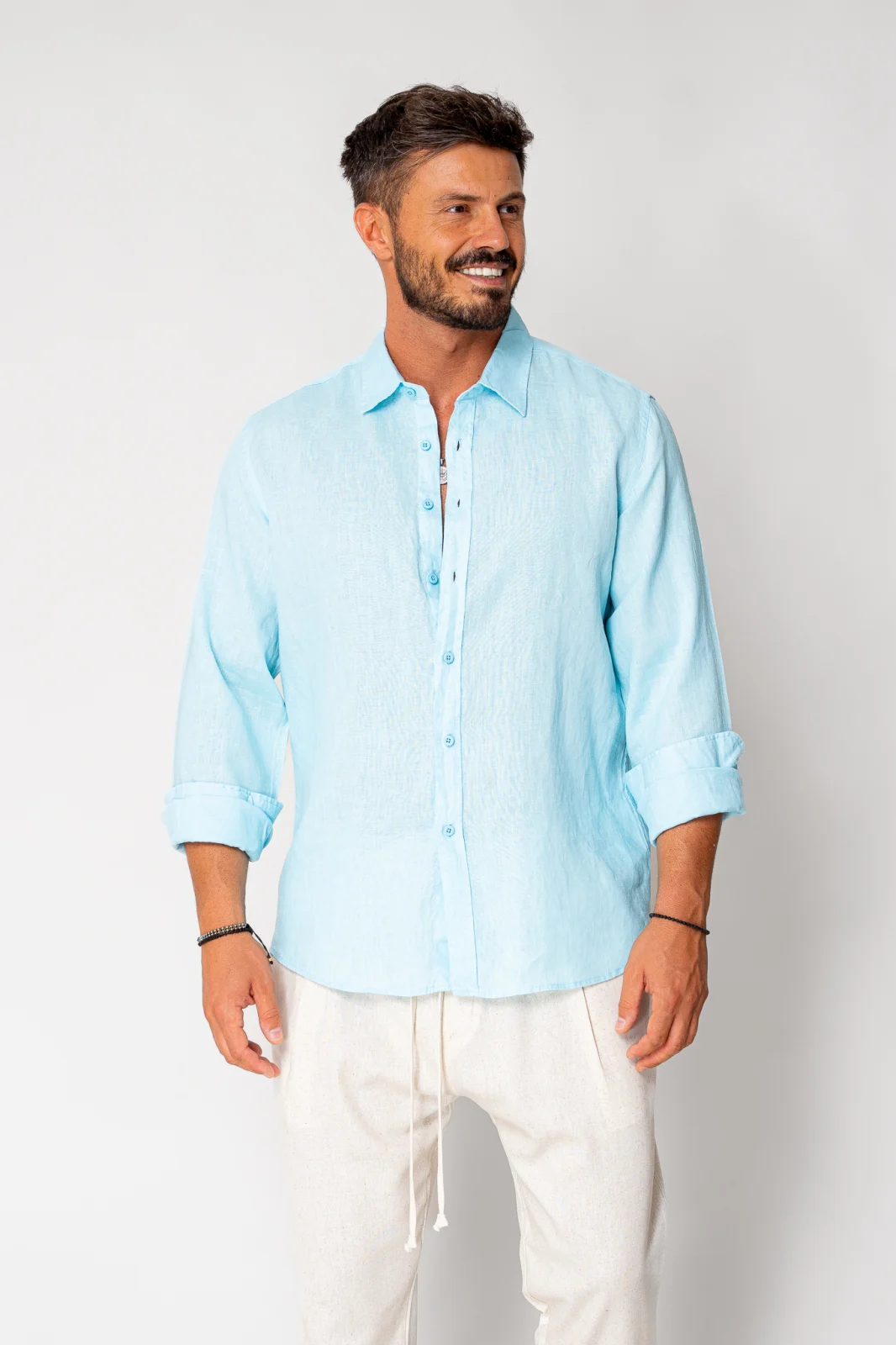 Camasa dIn 100% In Premium Blue
