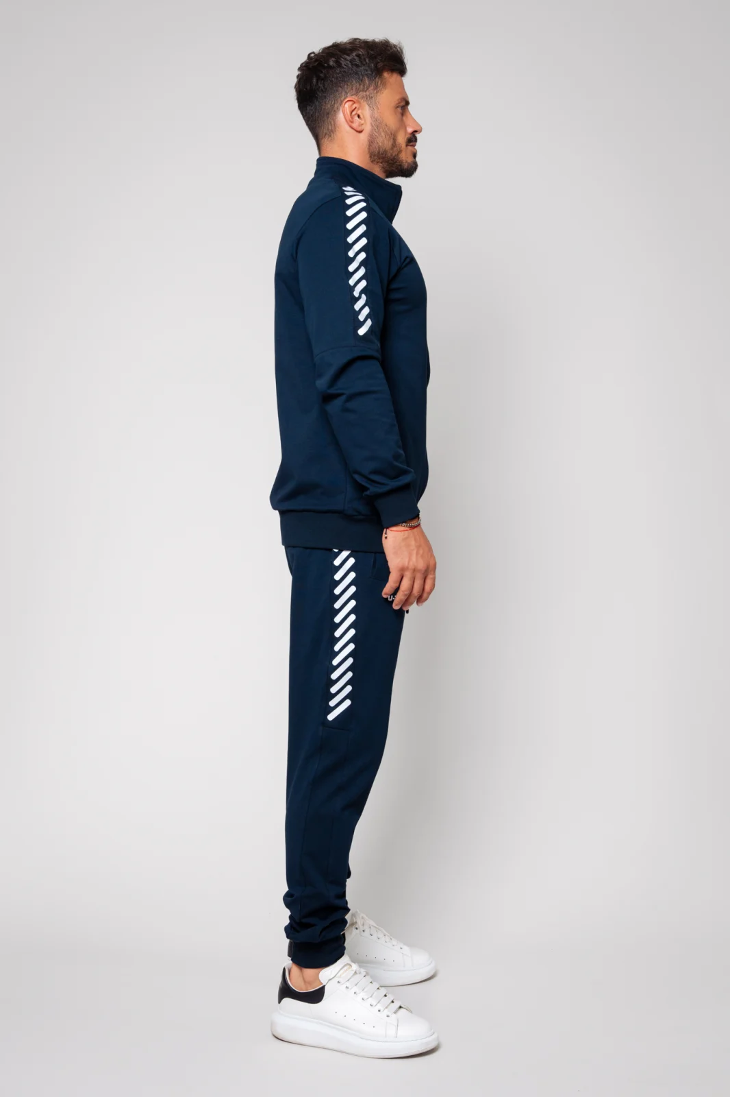 Trening Bumbac Step Navy/White