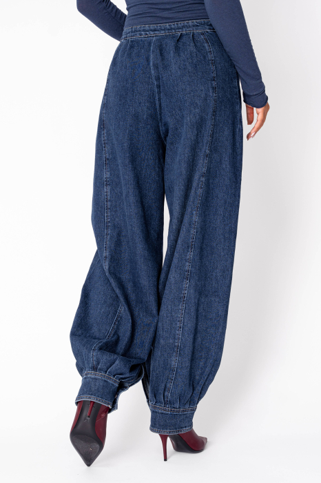 Blugi bufanti lungi Dark Blue [3]