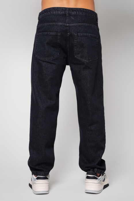 Blugi lungi din denim Black III [3]