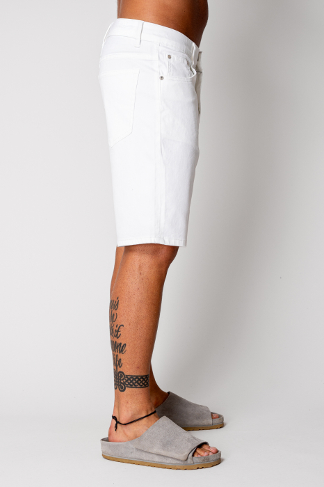 Aqua Dry Short White Cotton Jeans [3]