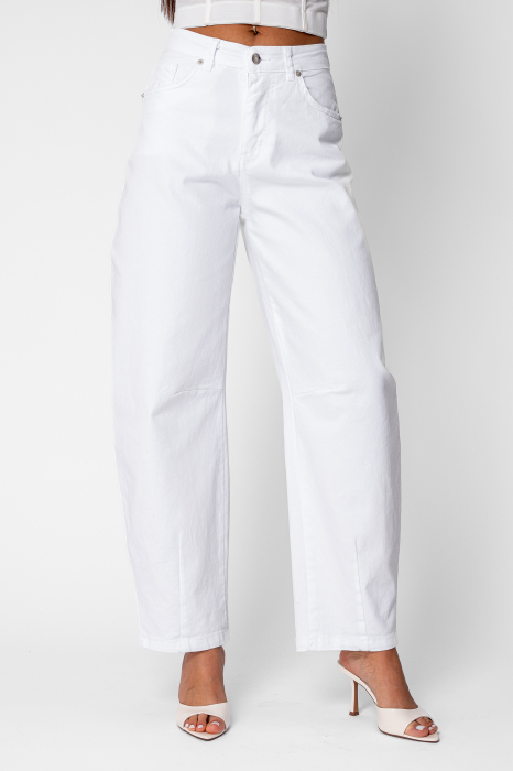 Baggy White elastic jeans [2]