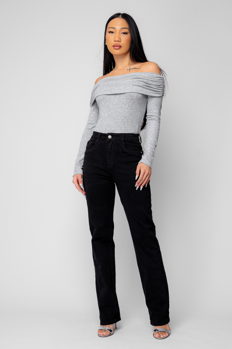 Blugi elastici regular Black [5]