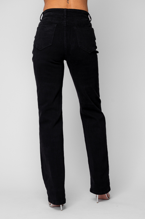 Blugi elastici regular Black [3]