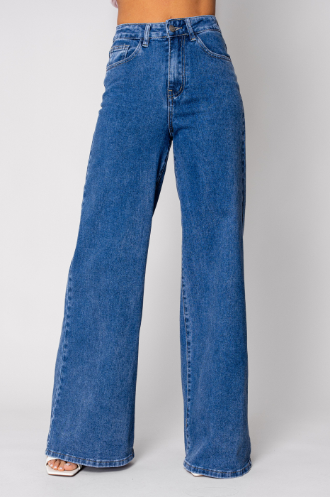 Blugi elastici largi Dark Blue [1]