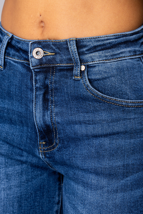 Blugi elastici din denim Blue [5]