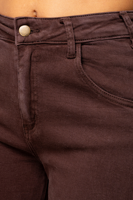 Blugi lungi regular din denim Brown [4]