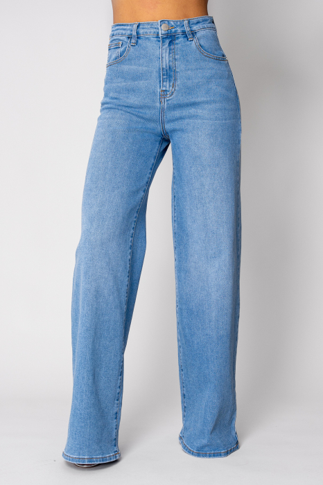 Blugi elastici largi Light Blue [1]