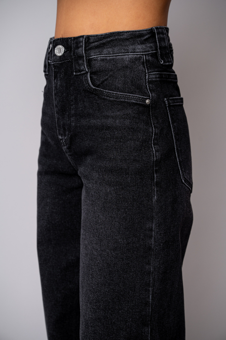 Blugi elastici largi Black [4]