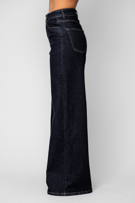 Blugi elastici largi Navy [2]