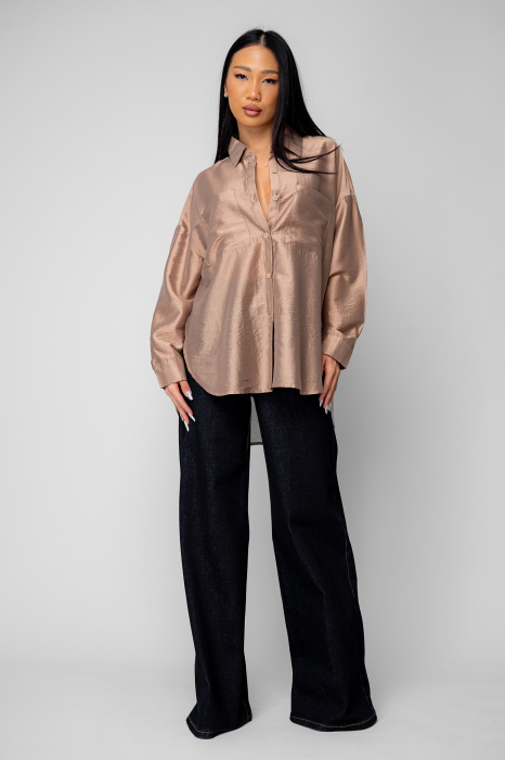 Blugi elastici largi Navy [5]