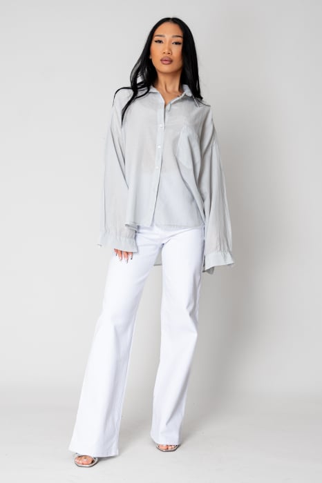 Wide stretch jeans in White denim [5]