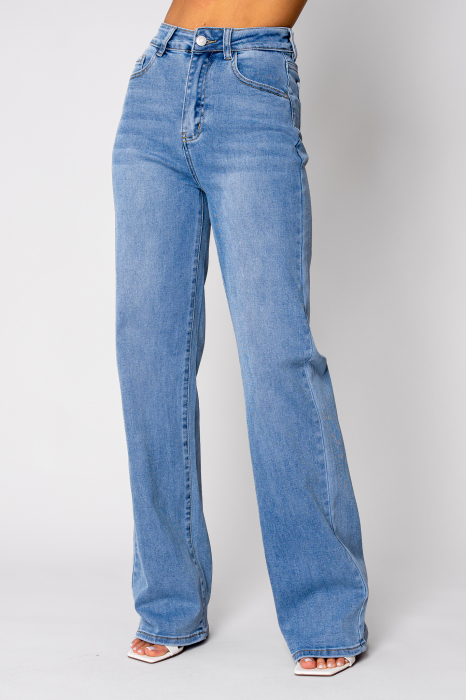 Blugi elastici largi Blue [1]