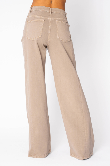 Blugi elastici largi Light Brown [2]