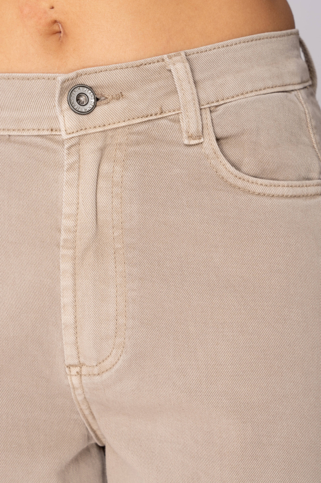 Blugi elastici largi Light Brown [4]