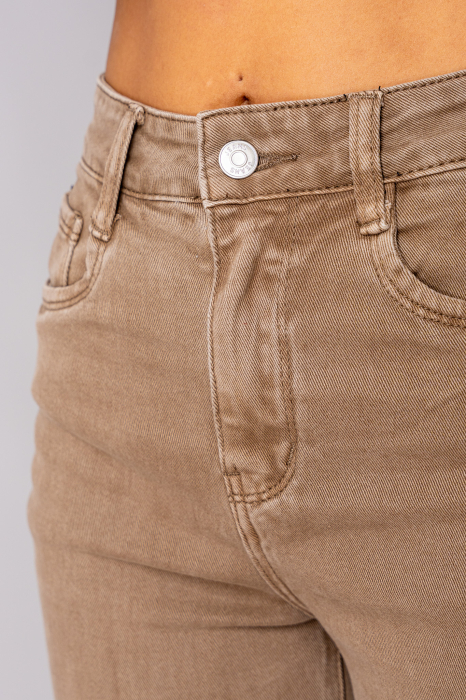 Blugi elastici regular Light Brown [4]