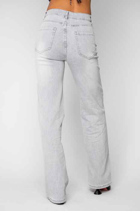 Light Grey regular fit stretch jeans [3]