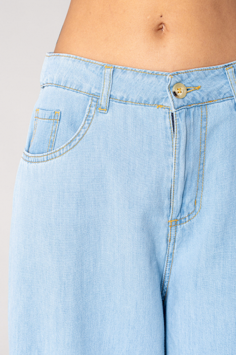 Light Blue denim wide leg jeans [5]