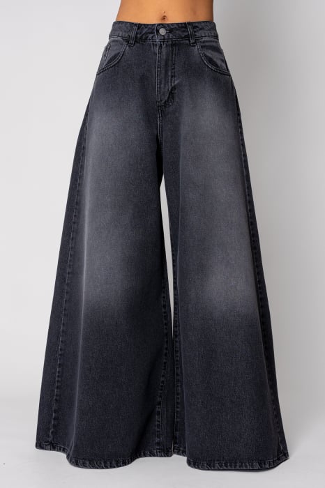 Blugi foarte largi Dark Grey [1]