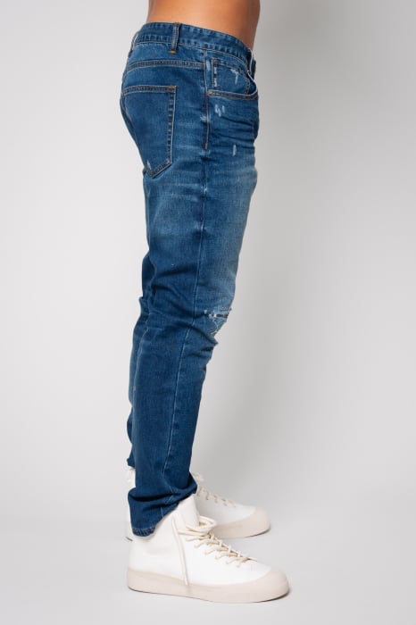 Long denim jeans Dark Blue [2]