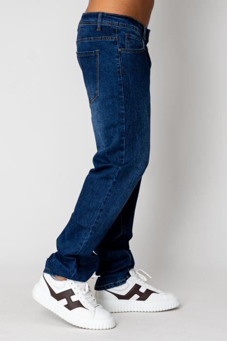 Long denim jeans Regular Dark Blue II [2]