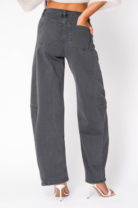 Blugi lungi elastici Baggy Grey Anthracite [4]