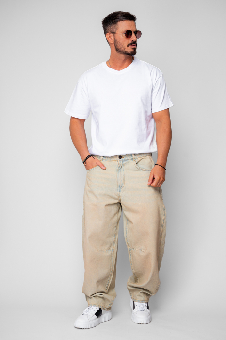 Pre-Washed Blue Long Jeans [4]