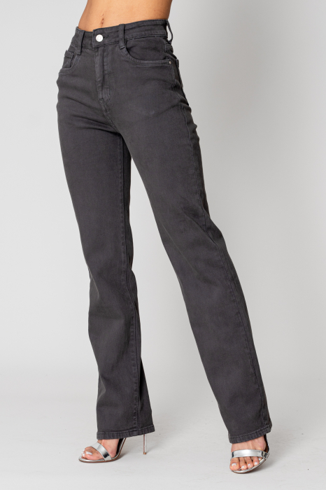 Regular long jeans in Gray Anthracite denim [3]