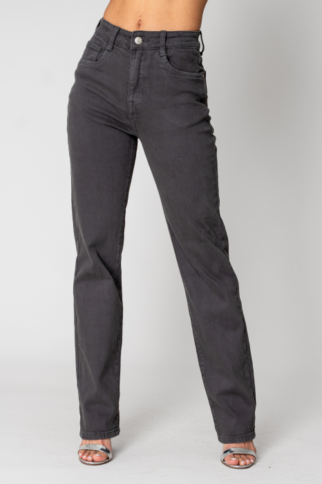Regular long jeans in Gray Anthracite denim [2]